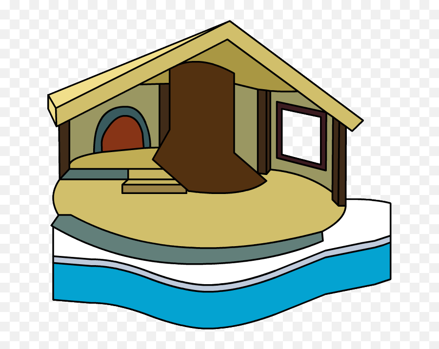 Club Penguin Igloo House Clip Art - Log Cabin Snow Globe Png Club Penguin Tree Igloo,Snow Globe Png