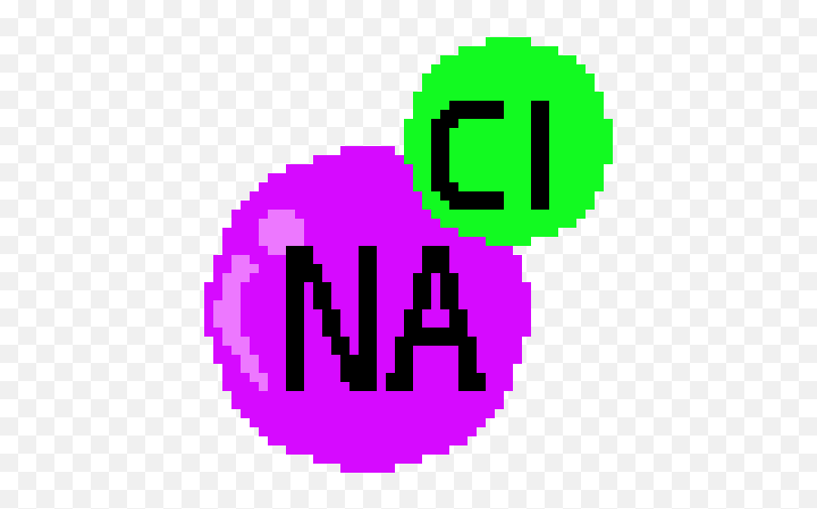 Salt Molecule Pixel Art Maker - Circle Png,Molecule Png