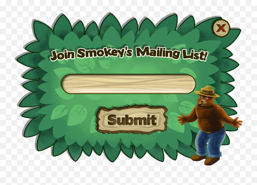 Download Ui Popups I Designed For The Smokey Bear Books App - Illustration Png,Smokey Png