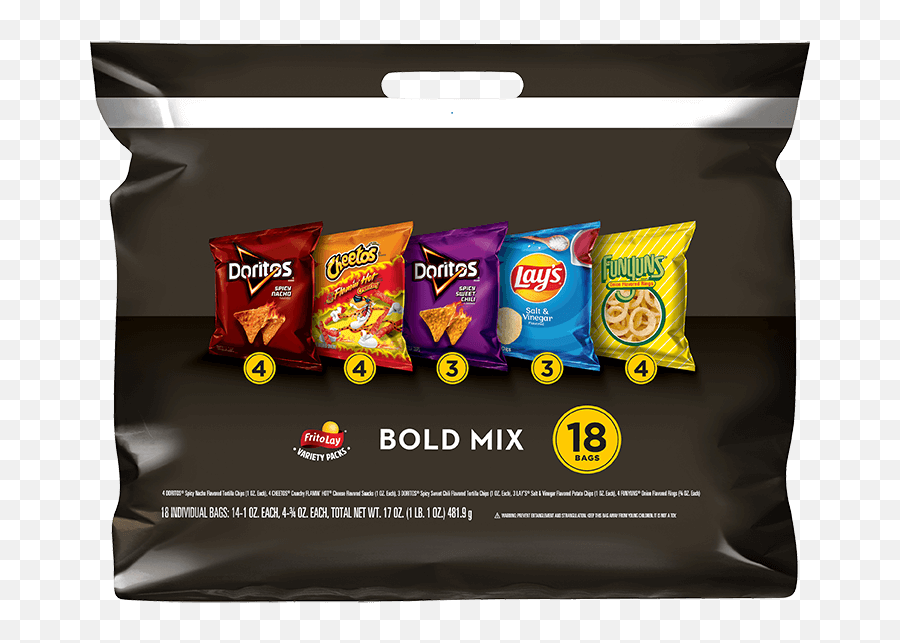 Frito - Lay Bold Mix Variety Pack Variety Packs Frito Lay Bold Mix Png,Doritos Transparent