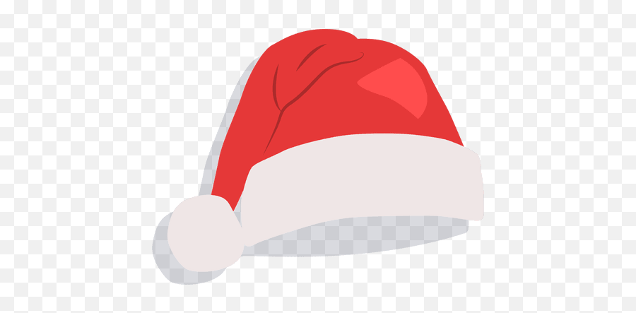 Red Santa Claus Hat Drop Shadow Icon 21 - Santa Claus Hat Transparent Cartoon Png,Red Cap Png