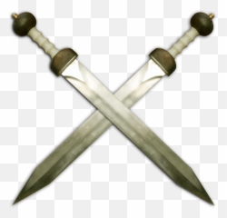 Sword Clipart - Crossed Gladius HD Png Download Original Gladiator Swords