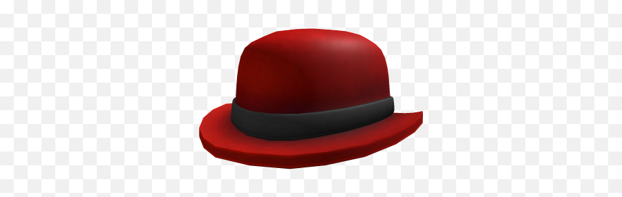 Red Bowler - Roblox Bowler Hat Red Robloxs Png,Bowler Hat Png