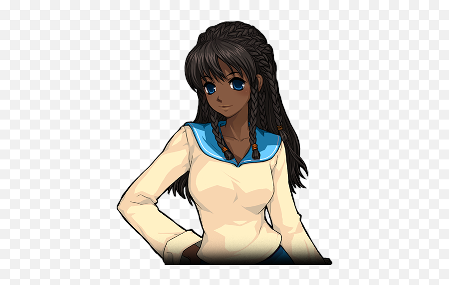 Bebhinn From Mabinogi - Anime Female Characters Teen Black Png,Anime Girl Sitting Png