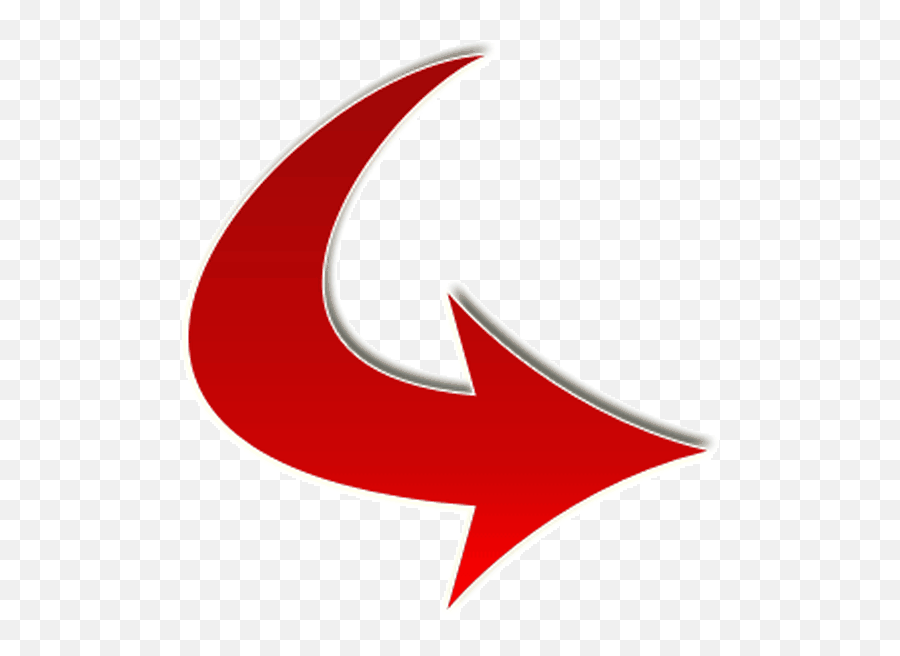 Red Arrow Curved Downright - Pearltrees Full Size Png Animated Arrow Gif,Red Curved Arrow Png