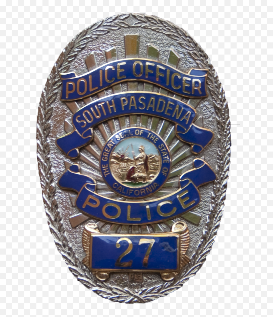 South Pasadena Police Badges Ca - Badge Png,Police Badge Transparent