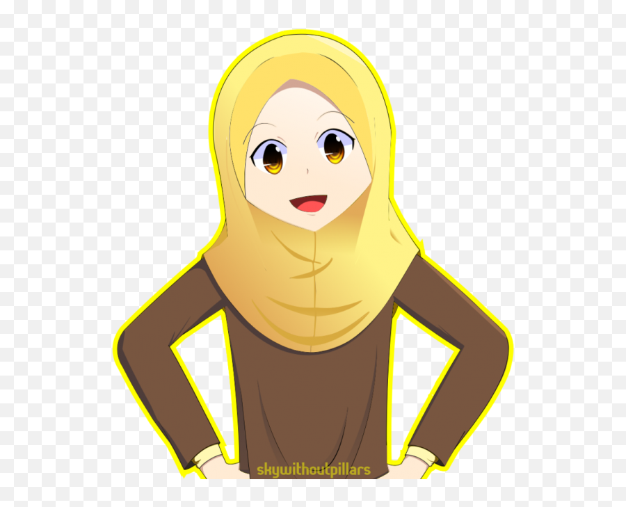 Hijab Girl Cartoon Png Transparent - Hijab Girl Cartoon Png,Girl Cartoon Png
