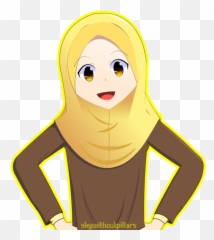 Hijab Girl Cartoon Png Transparent - Hijab Girl Cartoon Png,Girl Cartoon Png