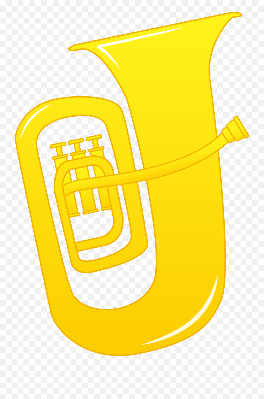 Tuba Clip Art Design Free - Wikiclipart Yellow Tuba Clipart Png,Tuba Png