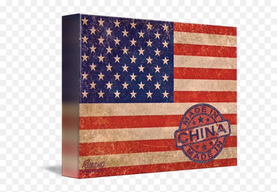American Flag Made In China By Tony Rubino - United States America Flag Png,China Flag Transparent