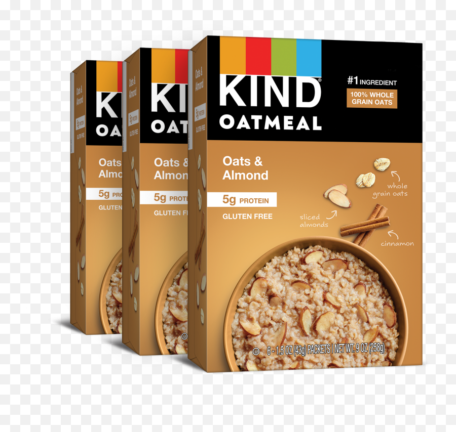 Oats U0026 Almond - Kind Oatmeal Png,Almond Png