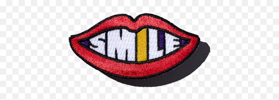 Tattoo Smile U2014 Lips Patch - Wide Grin Png,Smile Mouth Png
