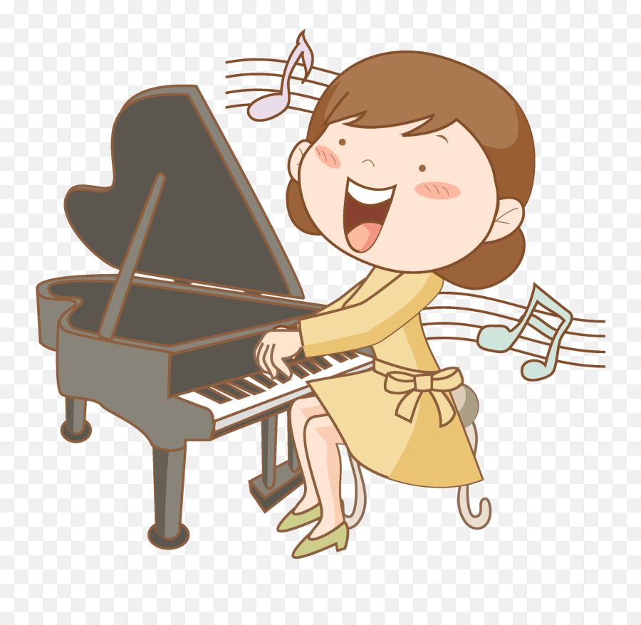 Download 19 Play Piano Clipart Free Stock Huge Freebie - Cartoon Playing Piano Drawing Png,Piano Transparent Background