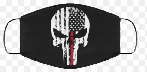 Punisher Skull American Flag Thin Red - Cheshire Cat Face Mask Png,Trump Punisher Logo