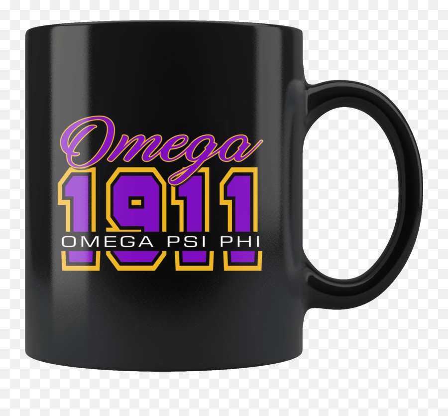 Download Hd Omega Psi Phi Black Mug - Beer Stein Transparent Magic Mug Png,Omega Psi Phi Png