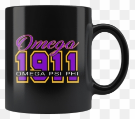 Download Hd Omega Psi Phi Black Mug - Beer Stein Transparent Magic Mug Png,Omega Psi Phi Png