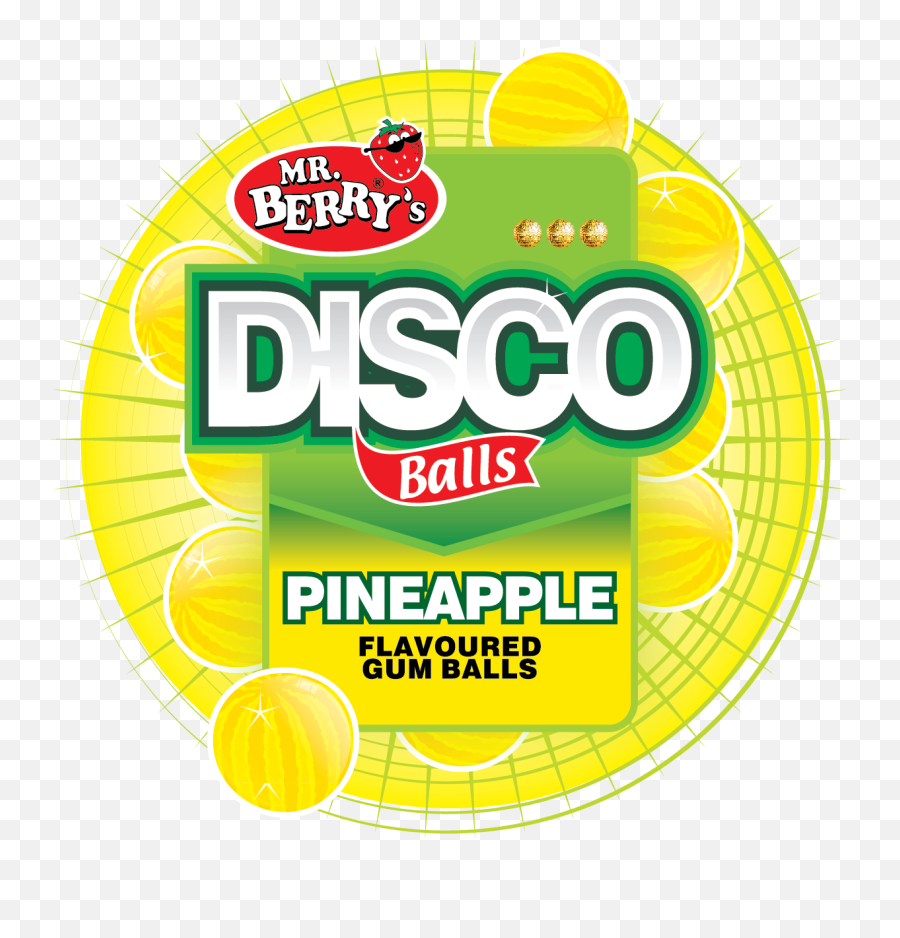 Disco Balls Pineapple - Mrberry Mzuri Sweets Ltd Png,Ball Jar Logo