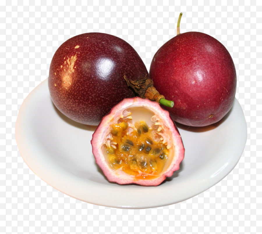 Passion Fruit In Plate Png Image - Passion Fruit On Plate,Passion Fruit Png