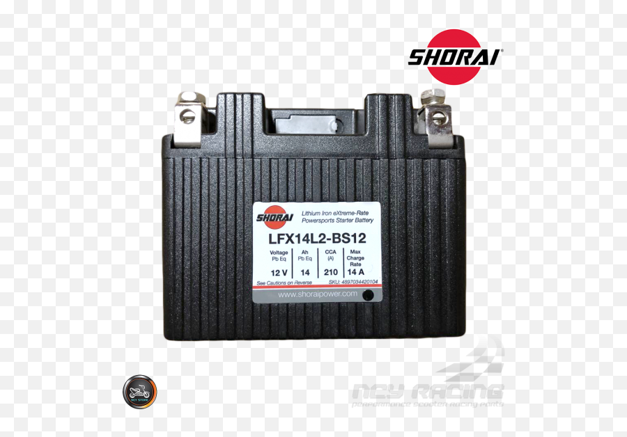 Shorai Lithium Battery 12v 14ah Lfx14l2 - Bs12 Aluminium Alloy Png,Lithium Icon Battery Top Cap Assembly