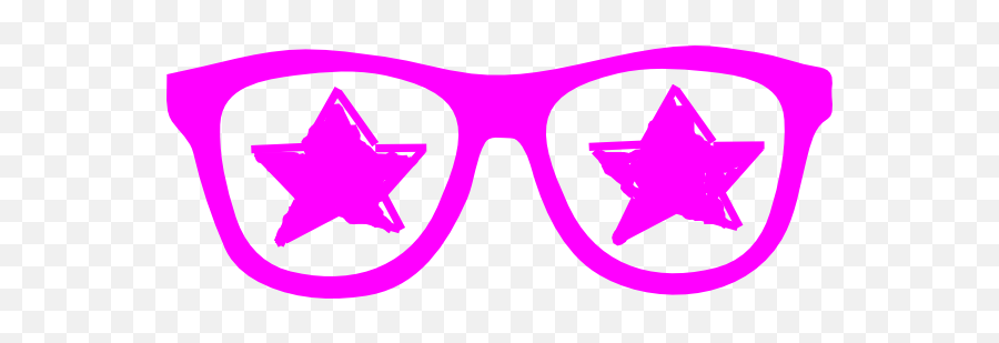 Purple Star Glasses Clip Art - Vector Clip Art Crazy Glasses Clipart Png,Cartoon Sunglasses Png
