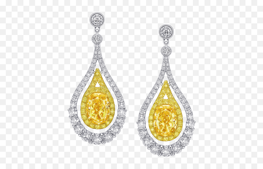 Jewelry - Fancy Colored Diamondearrings Archives Larry Jewelry Transparent Big Earrings Png,Diamond Earring Png