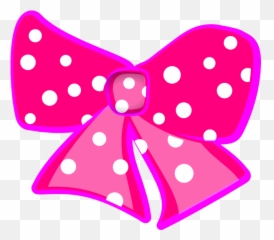 Library Of Blue And White Polka Dot Hair Bow Image Freeuse - Transparent Background Bow Pink Clipart Polka Dots png