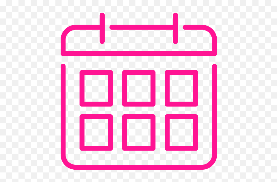 Deep Pink Calendar 7 Icon - Free Deep Pink Calendar Icons Icon Kalender Pink Png,Clip Art Calendar Icon