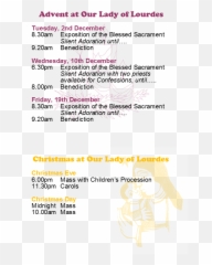 Our Lady Of Lourdes And St Charles Borromeo March 2017 - Language png