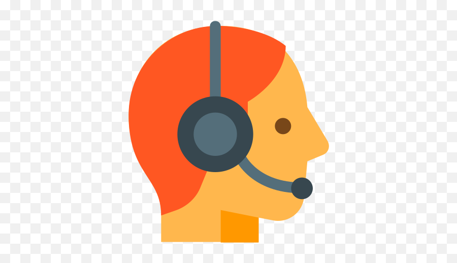 Customer Support Icon In Color Style - Customer Service Icon Orange Png,Tech Support Icon