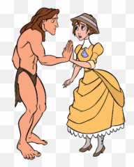 Tarzan And Jane Clip Art Disney Galore - Tarzan And Jane Clipart Png,Tarzan Png
