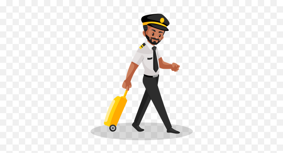 Best Premium Pilot Standing In Front Of The Plane - Pilot Cartoon Character Png,Pilot Icon