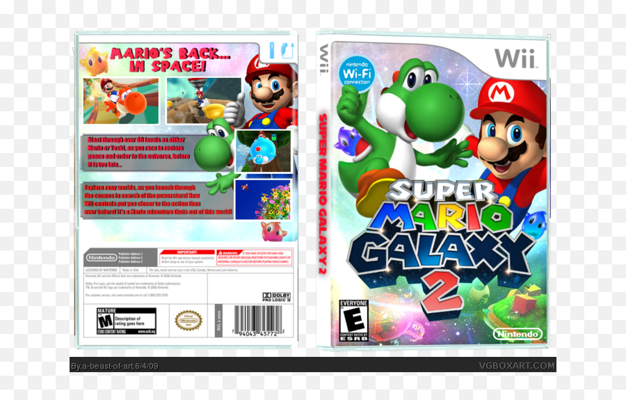 Super Mario Galaxy 2 - Super Mario Galaxy 2 Box Art Hd Png,Super Mario Galaxy Logo