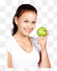 Woman Apple - Girl Holding Apple Png,Woman Hand Png
