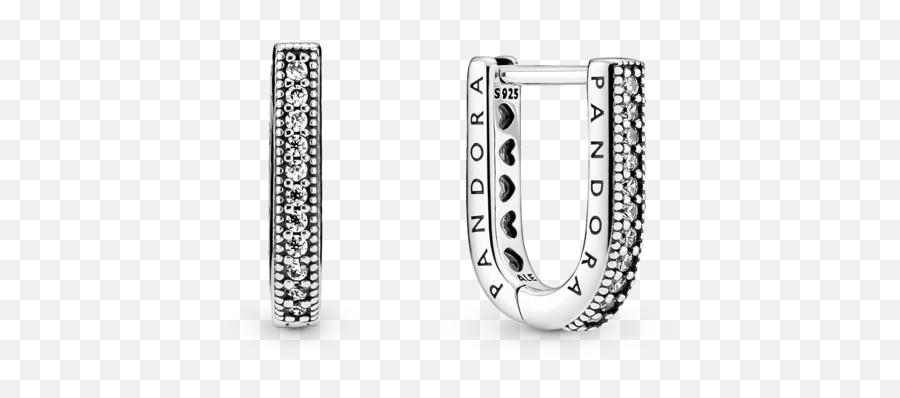 U - Shaped Hoop Earrings Pandora U Hoop Png,Pandora Icon Transparent