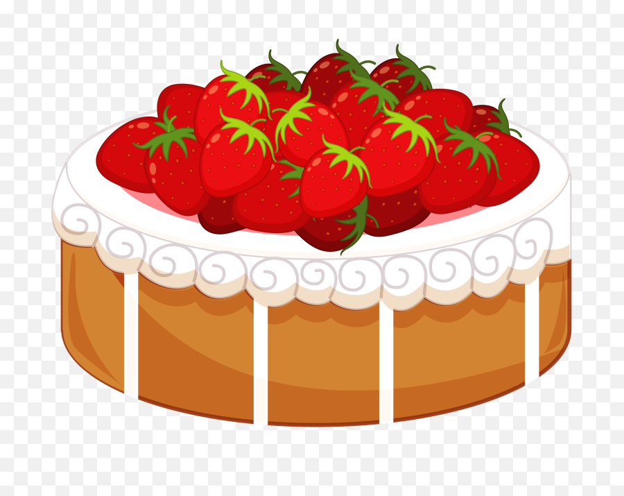 Pin By Janet Iannarone - Strawberry Cake Cartoon Png,Cake Clipart Png