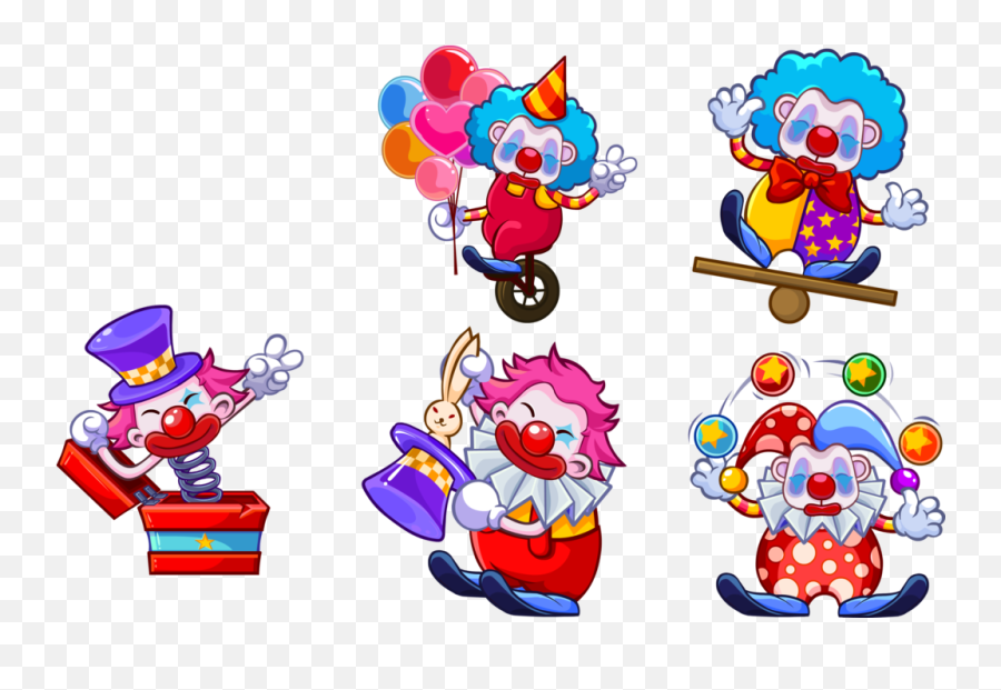 Download Different Illustration Joker Postures Five Clown - Joker Images Hd Png Cartoon,Clown Icon