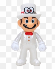 Super Mario 5u0027u0027 Figure Cappy White Tuxedo Outfit New - Various 100G bidorbuycoza png