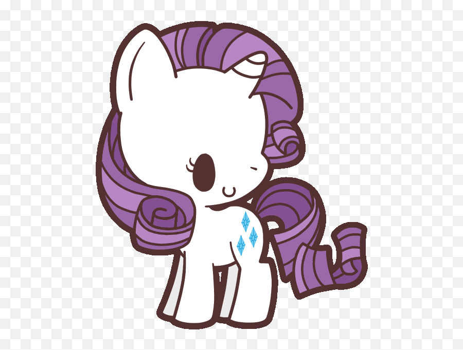 Rarity Rainbow Dash Fluttershy Pony - My Little Pony Clipart Cute Png,Rarity Png