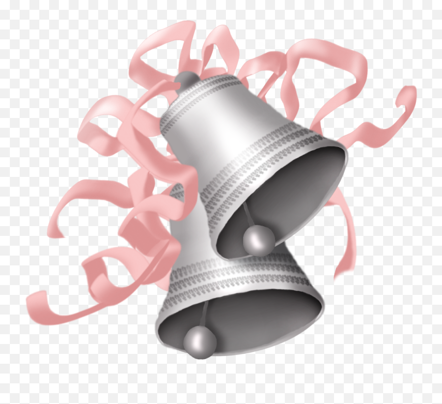 Weddingbells Bells Ringing Wedding Ribbons Mydrawing - Party Hat Png,Wedding Bells Transparent Background