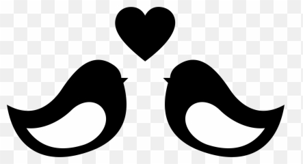 Emotion Heart Silhouette Png Clipart - Love Birds Icon