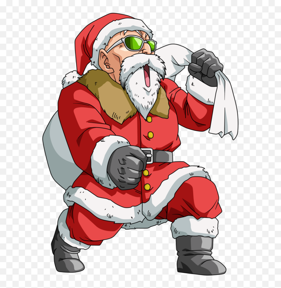 Download Hd Santa Roshi - Pic Twitter Comz9ssz7w01s Funny Dragon Ball Png,Master Roshi Png