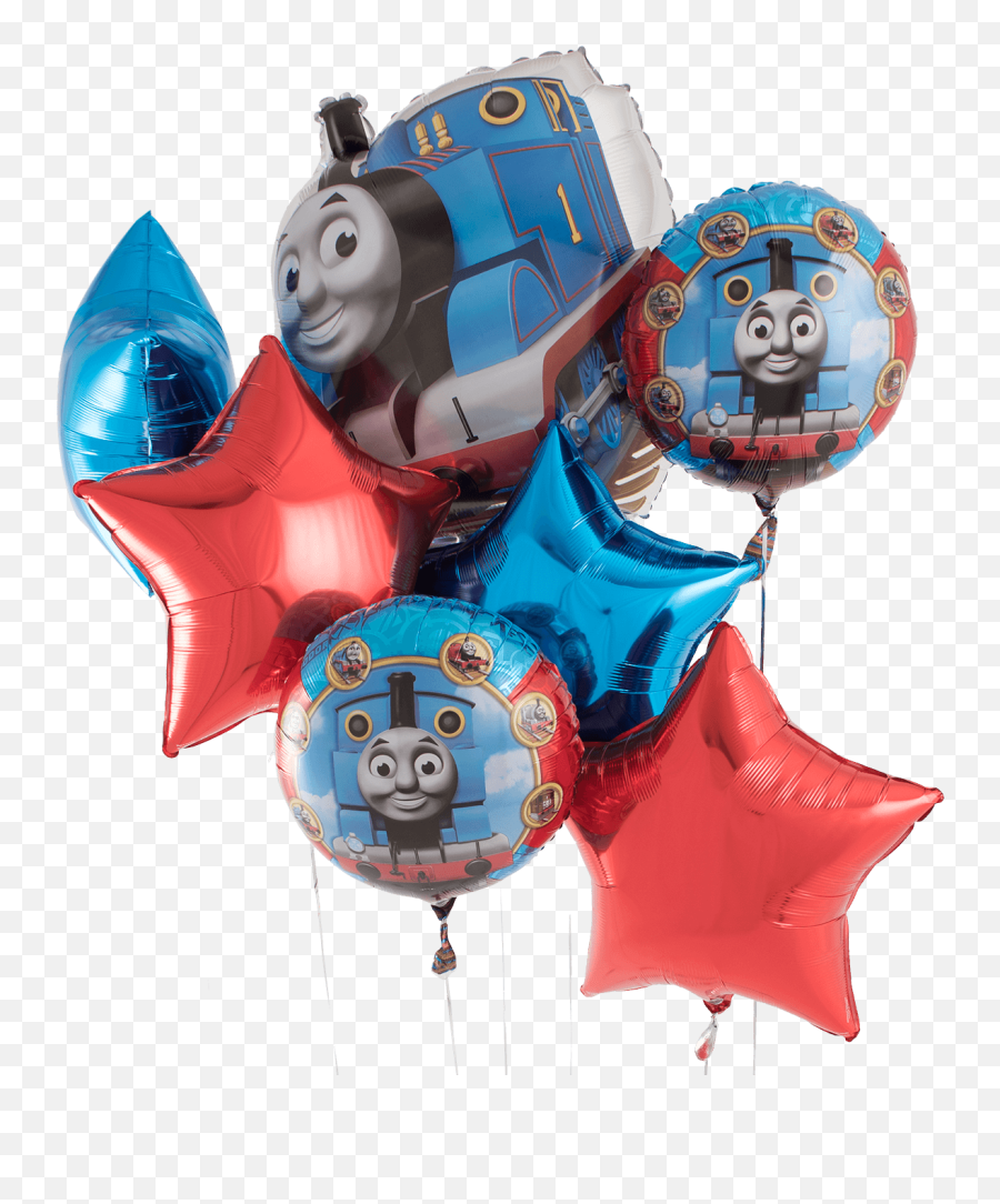 Thomas The Tank Engine Foil Balloon Bouquet - Thomas The Tank Engine Foil Balloons Png,Thomas The Tank Engine Png