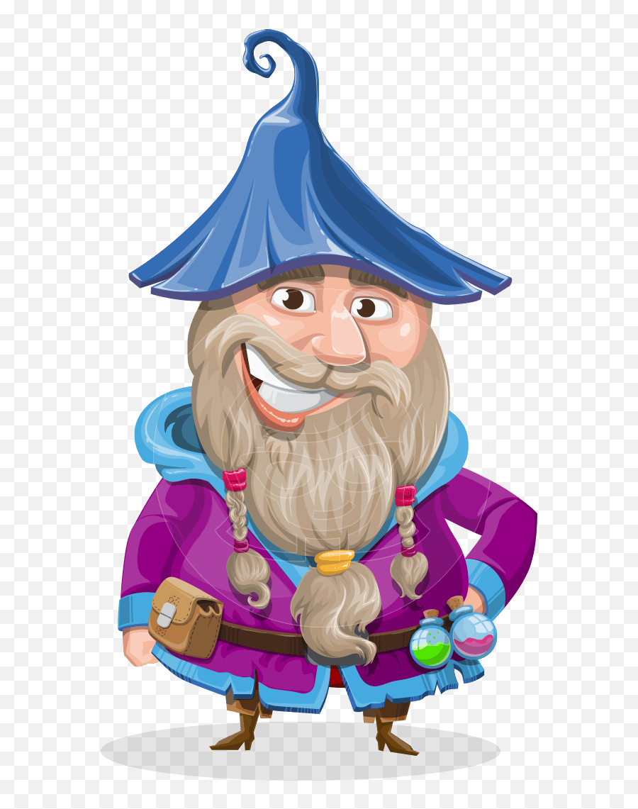 Download Gnome Drawing Beard - Wizard Cartoon Vector Png Drawing,Gnome Transparent