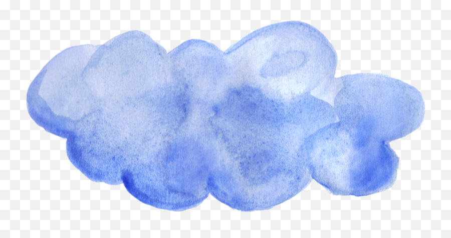 8 Blue Watercolor Clouds Png Transparent Onlygfxcom - Watercolor Clouds Clipart,Dark Cloud Png