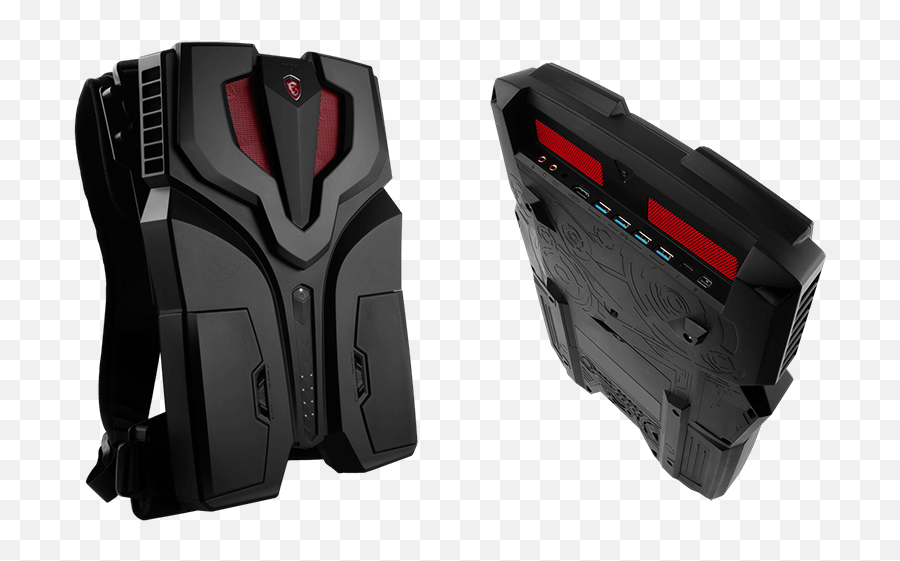 Msiu0027s Vr Backpack Was Built For The Htc Vive Techcrunch - Msi Vr One Png,Htc Vive Png