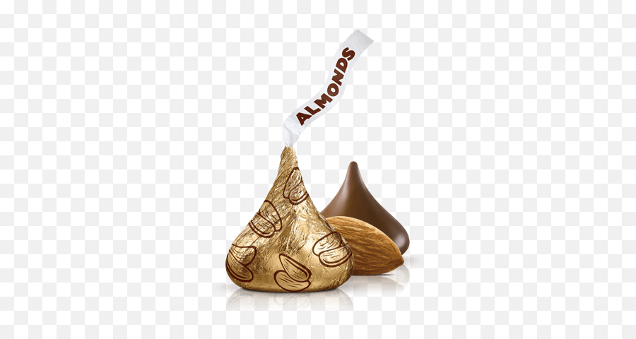 Download Hersheyu0027s Kisses - Hershey Kiss Gold Wrapper Full Hershey Kisses With Almonds Png,Kisses Png