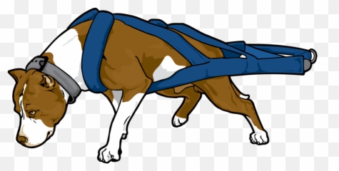 Download Hd Pitbull Png Clipart - Weight Pull Dog Vector,Pitbull Png
