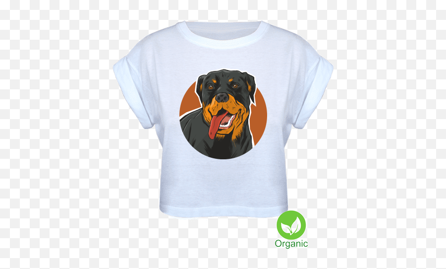 Ladies Crop Top With Printing Rottweiler - I M Fine Póló Png,Rottweiler Png