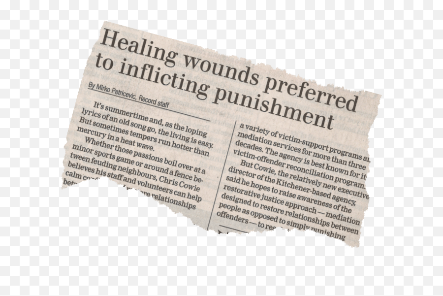 Newspaper Png Hd - Victim Offender Reconciliation Program Canada,Old Paper Png
