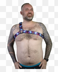 Asymmetric Harness - Barechested Png,Chest Hair Png